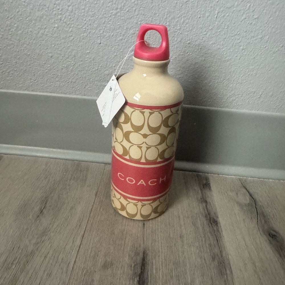 NWT Coach Aluminum Bottle pink and beige